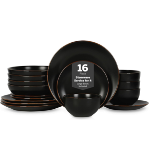 Stone Lain Brasa Stoneware 16-Piece Dinnerware Set