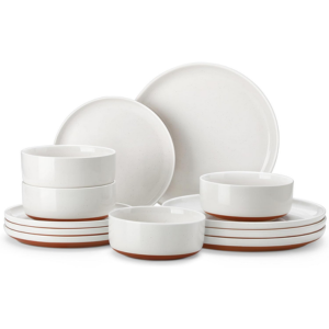 Malacasa 12-Piece Stoneware Dinnerware Set