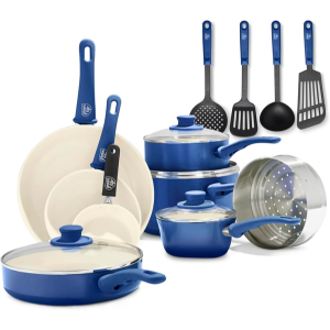 GreenLife 16-Piece Ceramic Nonstick Cookware Set