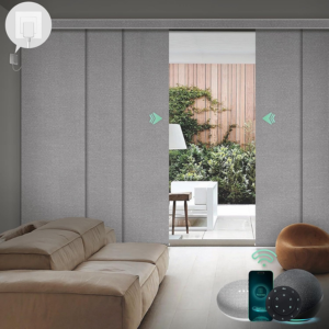 Smart Motorized Sliding Panel Blinds w/Alexa