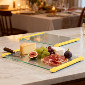 Set of 2 Tempered Glass Cutting Board