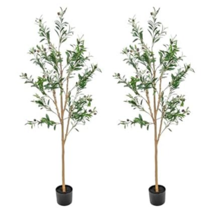 2-Pack Artifical 5' Olive Tree Plants