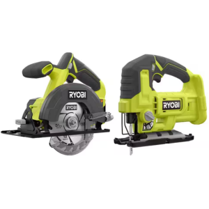 Ryobi One+ 18V Cordless 2-Tool Circular & Jig Saw Kit