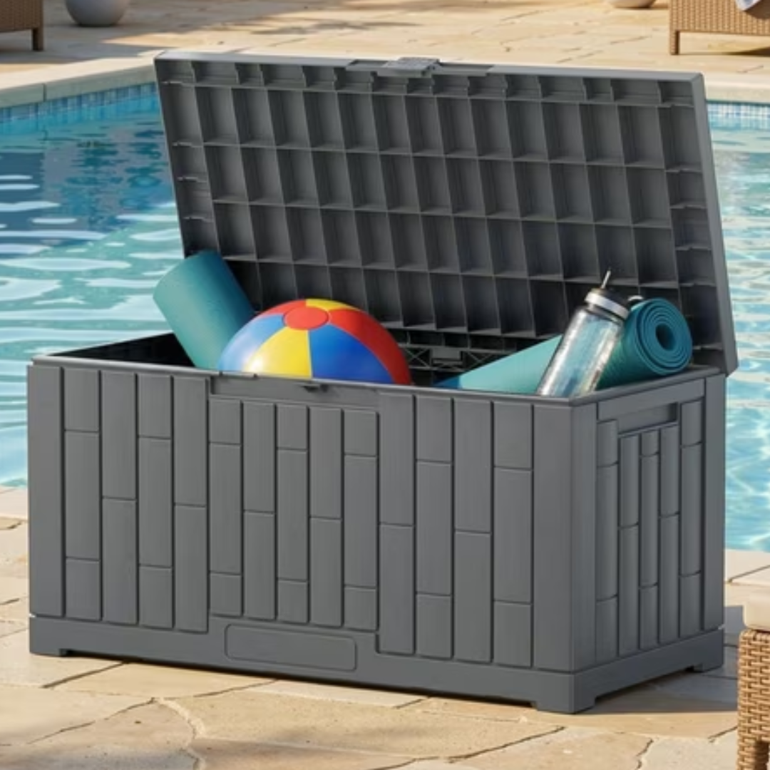 Lockable 60Gal Resin Deck Box