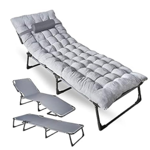 Zone Tech 4-Position Folding Cot & Mattress Pad