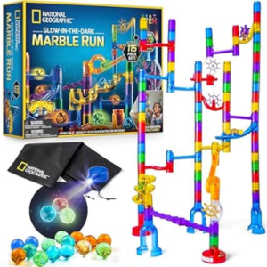 National Geographic 115-Piece Glow-in-Dark Marble Run Set