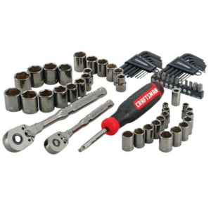 CRAFTSMAN 64-Piece Gunmetal Mechanics Tool Set w/Hard Case