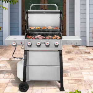 Feasto 4-Burner 48,000 BTU Propane Gas Grill w/Side Burner