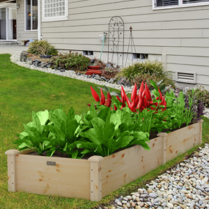Wood 8' Wood Raised Garden Bed