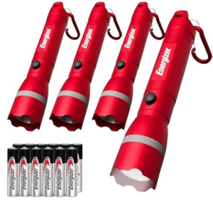 Energizer 4-Pack R300 LED Flashlights w/Batteries