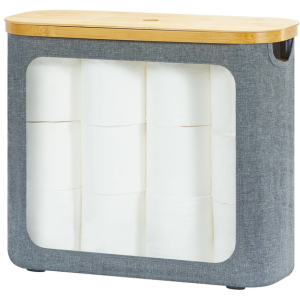 Toilet Paper Storage Basket w/Lid