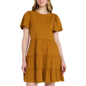 Time & Tru Short Sleeve Swing Dress