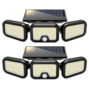 2-Pack Solar Flood Lights