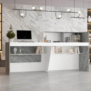 Modern Reception Desk w/Storage