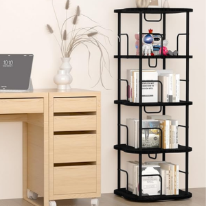 4-Tier Rotating Bookshelf