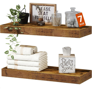 Wall Mounted 2-Pack Floating Shelves