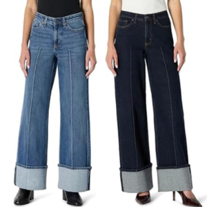 Amazon Essentials Women's High-Rise Leg Cuffed Jeans