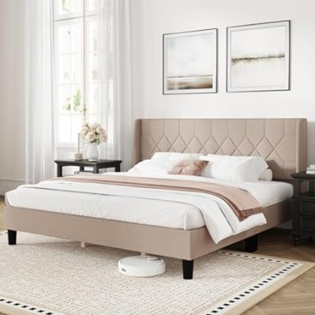 Novilla King Bed Frame w/Headboard