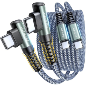 2-Pack USB-A to USB-C 6.6' Charging Cord