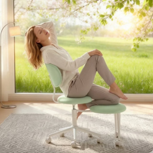 Ergonomic Cross Legged Swivel Chair