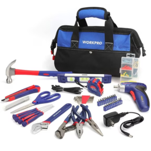 Workpro125-Piece Household Tool Kit
