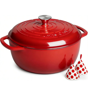 Umite Chef 6Qt Enameled Cast Iron Dutch Oven w/Lid