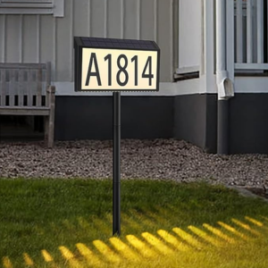 Solar LED Address Plaque
