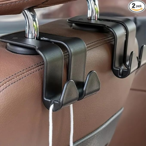 2-Piece Multi-Functional Car Backseat Hooks