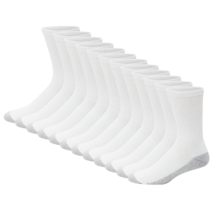 Hanes 12-Pack Men's Double Tough Crew Socks