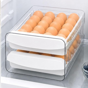 Refrigerator 40-Egg Holder Drawer Organizer