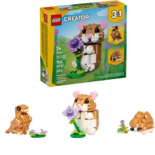 LEGO 166-Pieces Hamster, Hedgehog or Eagle Building Set