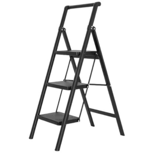 Foldable Steel 3-Step Ladder Stool