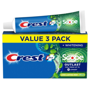 Crest 6-Pack Whitening + Scope Mint Toothpaste