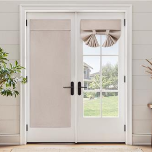 Linen Blackout French Door Curtains