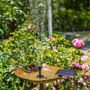 Outdoor Solar Bird Bath Fountain Pump Kit