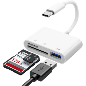 3-in-1 USB-C SD Card Reader