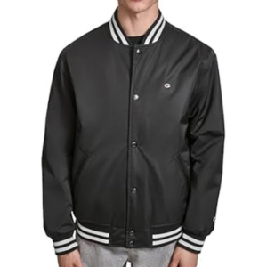 Champion Men's Logo Trim Varsity Jacket