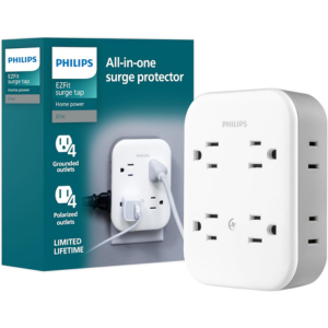 Philips 8-Outlet All-in-One Surge Protector