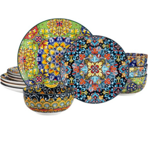 vancasso Bohemian 12-Piece Ceramic Dinnerware Set