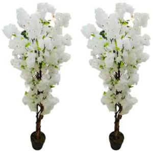 Amerique 5' White Cherry Blossom Artificial Tree