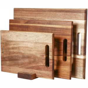 3-Piece Acacia Wood Cutting Board Set