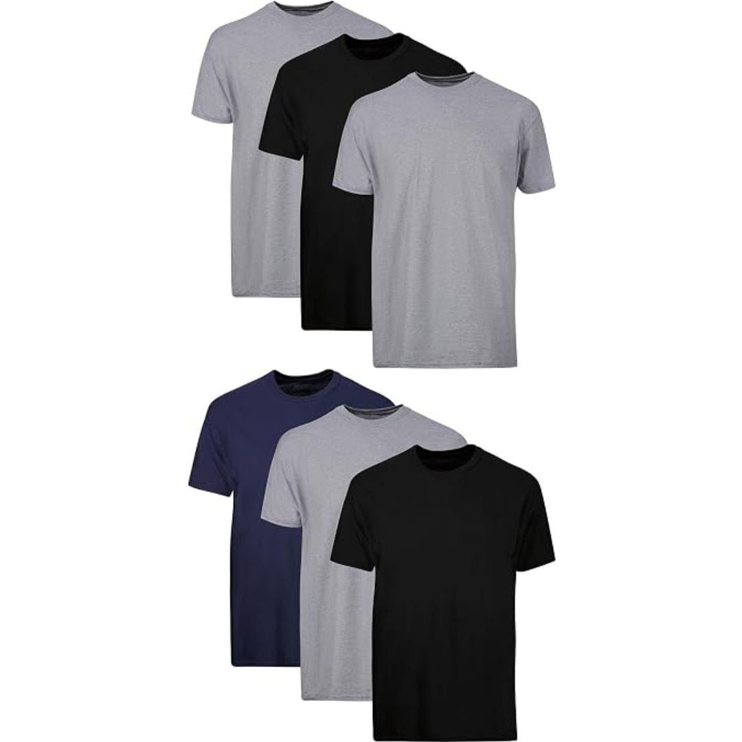 Hanes 6-Pack Men's Soft Cotton Undershirts
