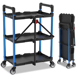 Workpro 3-Tier Foldable Rolling Service Cart