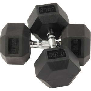 2-Pack BalanceFrom 50lb Hex Dumbbells