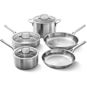 Calphalon 8-Piece Stainless Steel Cookware Set