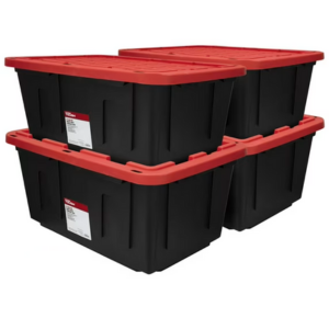 Hyper Tough 4-Pack 27Gl. Storage Bins