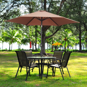 Ainfox 9' Tilt & Crank Patio Umbrella