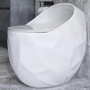 One Piece Egg Shaped Toilet