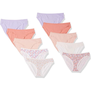 Amazon Essentials 10-Pack Women's Cotton Brief