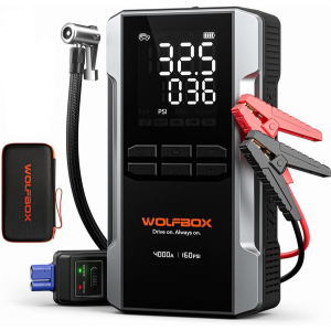 4000A Jump Starter w/160PSI Air Compressor & LED